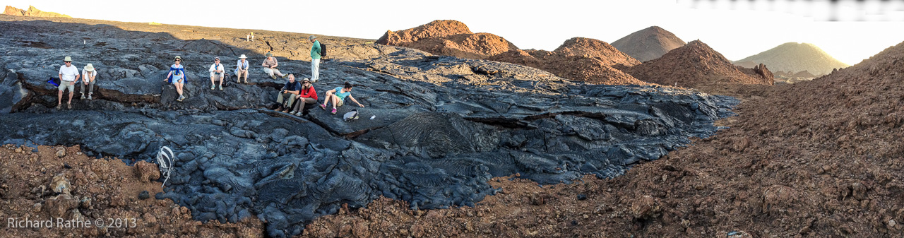 Photo by Richard Rathe Panorama, Lava_Flow, Galapagos, Geology
