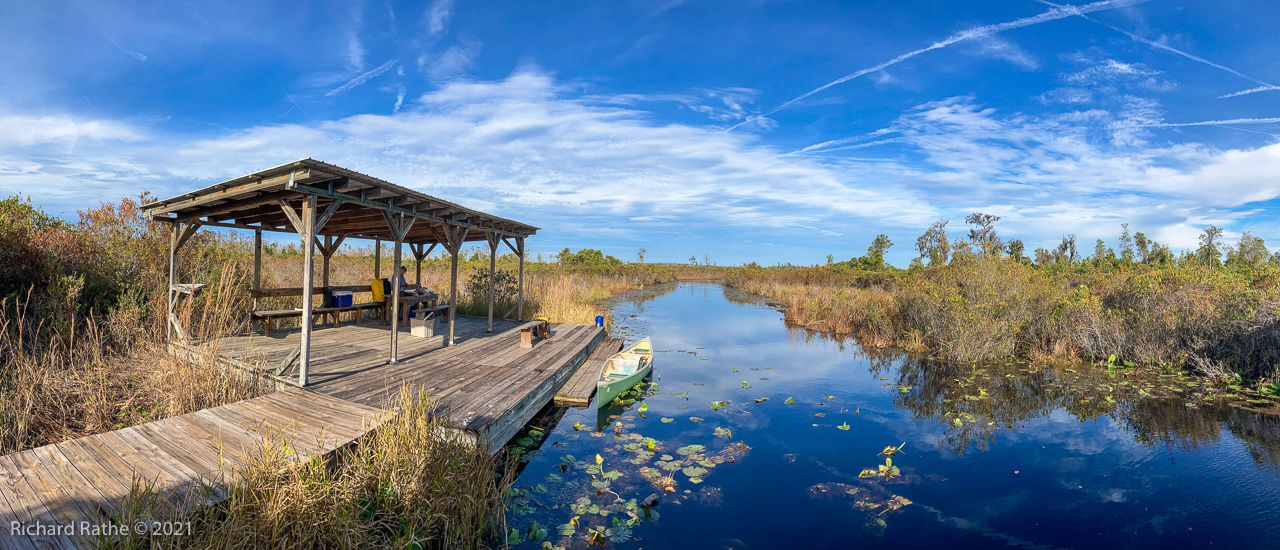 Photo by Richard Rathe Panorama, Okefenokee, Swamp, Canoe, Georgia
