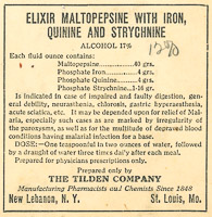 1037 Patent Medicine Labels Tilden Company 