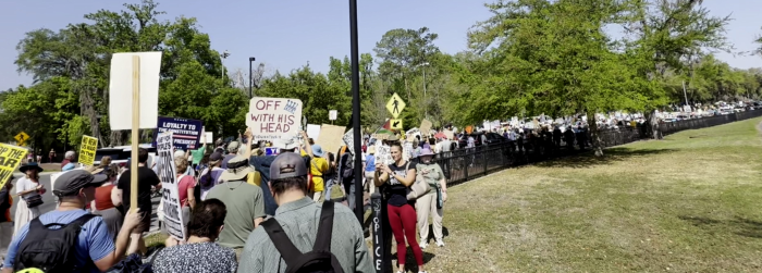 Marching to the Rally