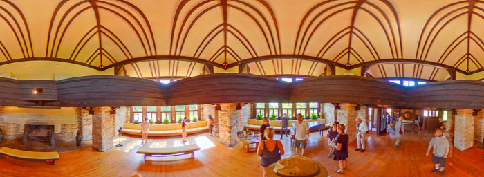 School Entrance Interior Panorama