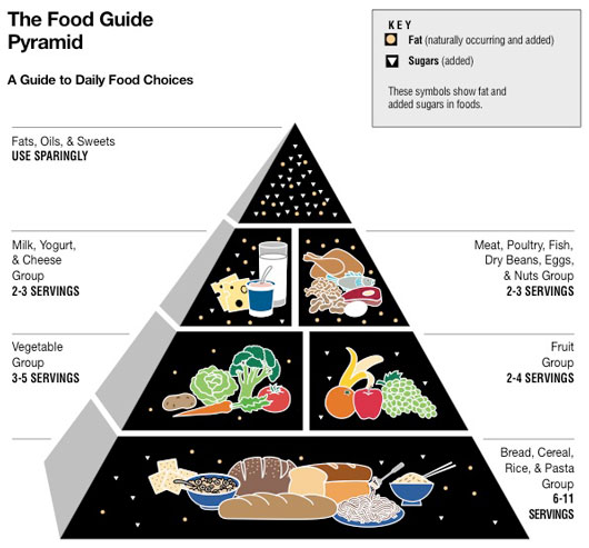 Food Pyramid 1992 Food Pyramid 1992