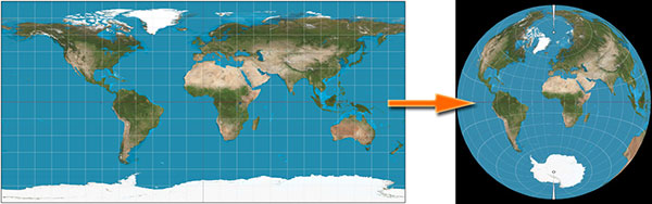 Equirectangular Map/Globe Equirectangular Map/Globe