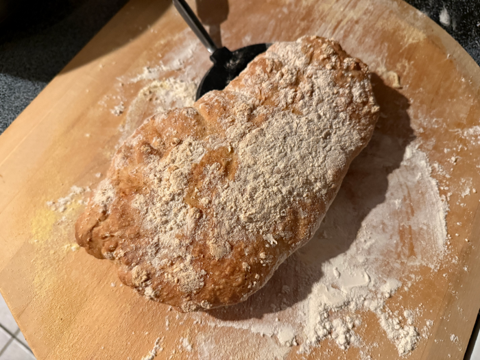 My First Loaf Got Stuck on the Peel