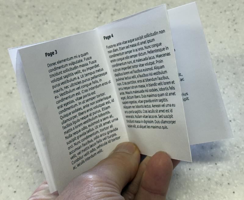 Finished Minibook