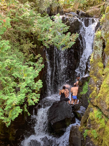 Swimmers in Rose Falls Swimmers in Rose Falls