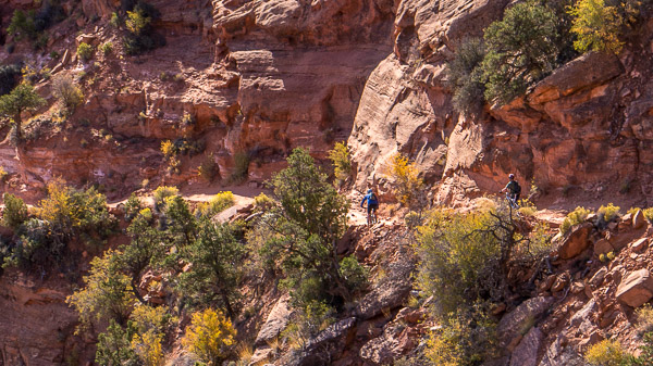 Descending the Orange Cliffs