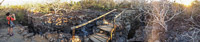 0122 Galapagos Panorama Tower Island Crevasse