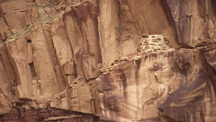 Granary High Up on Cliff