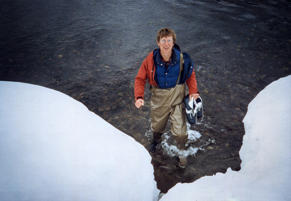 Chris Fording the River Chris Fording the River